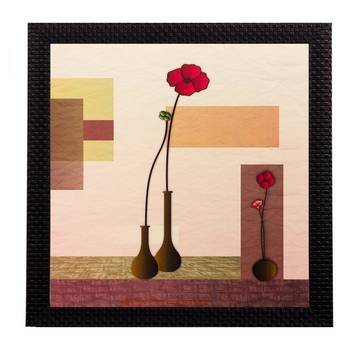 Floral Pot Matt Textured UV Art Painting 1