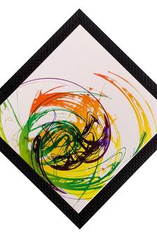 Abstract Matt Textured UV Art Painting