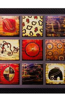 Abstract Matt Textured UV Art Painting