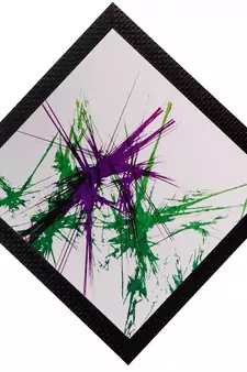 Abstract Matt Textured UV Art Painting