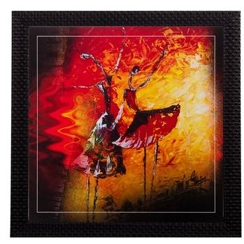 Dancing Girls Matt Textured UV Art Painting 1