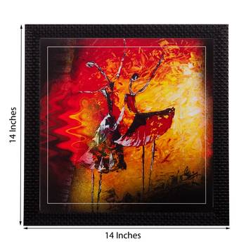 Dancing Girls Matt Textured UV Art Painting 2