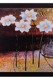 Floral Matt Textured UV Art Painting