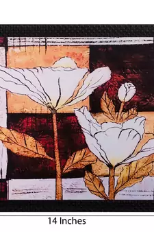 Floral Matt Textured UV Art Painting