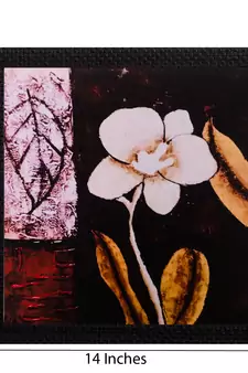 Floral Matt Textured UV Art Painting