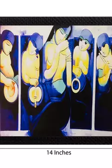 Abstract Matt Textured UV Art Painting