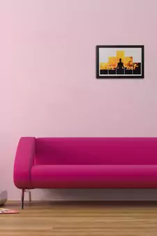 5 Cut Set of Man doing Yoga Satin Matt Texture UV Art Painting