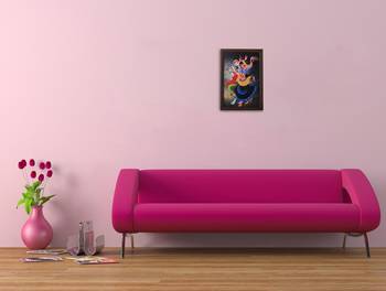 Dancing Radha Krishna Satin Matt Texture UV Art Painting 2