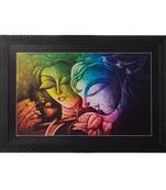 Radha Krishna Satin Matt Texture UV Art Painting