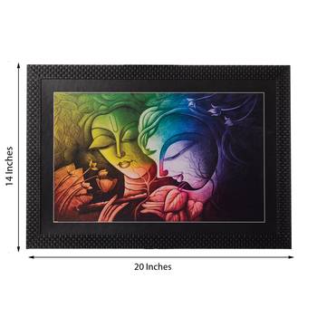 Radha Krishna Satin Matt Texture UV Art Painting 3