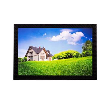 Home and Grass View Matt Textured UV Art Painting 1