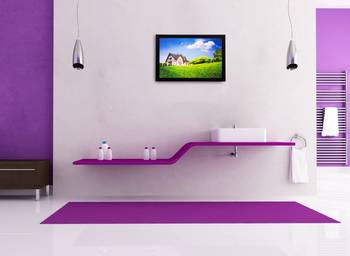 Home and Grass View Matt Textured UV Art Painting 2