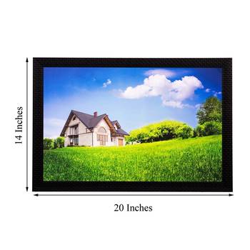 Home and Grass View Matt Textured UV Art Painting 3