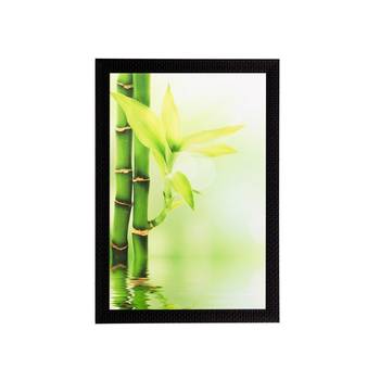 Stem and leaves close view Matt Textured UV Art Painting 1
