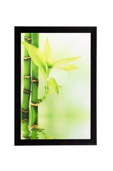 Stem and leaves close view Matt Textured UV Art Painting