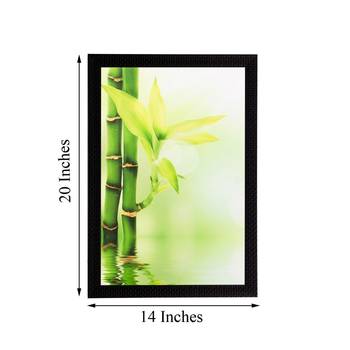 Stem and leaves close view Matt Textured UV Art Painting 3