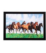 Running horses Matt Textured UV Art Painting