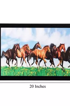 Running horses Matt Textured UV Art Painting