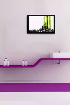 Stone and stem Matt Textured UV Art Painting