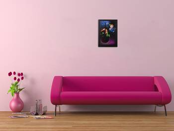 Radha Krishna Satin Matt Texture UV Art Painting 2