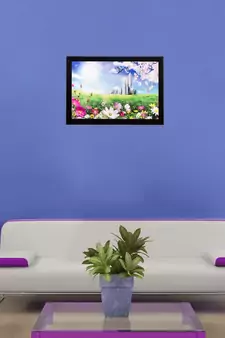Colorful Flowers Matt Textured UV Art Painting
