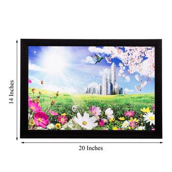 Colorful Flowers Matt Textured UV Art Painting 3