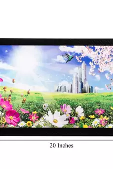 Colorful Flowers Matt Textured UV Art Painting