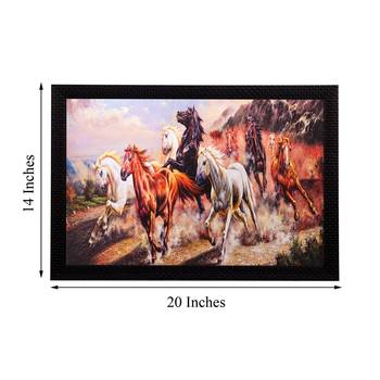 Racing Horses Matt Textured UV Art Painting 2