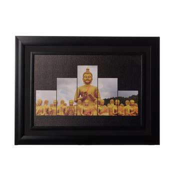 Spritual Budh Monks Matt Texture Original Oil Painting Canvas Reprint 1