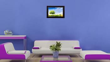 Green scenic view Matt Textured UV Art Painting 2