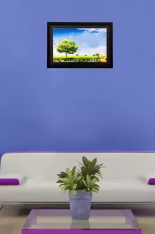 Green scenic view Matt Textured UV Art Painting