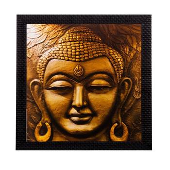 Meditating Buddha Matt Textured UV Art Painting 1