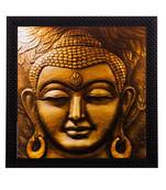 Meditating Buddha Matt Textured UV Art Painting