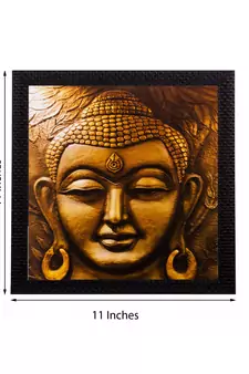Meditating Buddha Matt Textured UV Art Painting