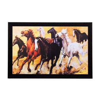Lucky Running Horses Matt Textured UV Art Painting 1