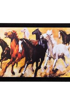Lucky Running Horses Matt Textured UV Art Painting
