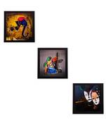 Set of 3 Spritual Matt Textured UV Art Painting