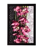 Pink Flowers Matt Textured UV Art Painting