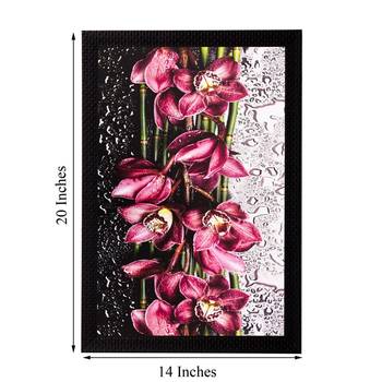 Pink Flowers Matt Textured UV Art Painting 2