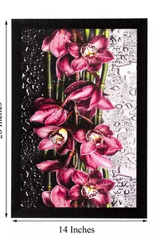 Pink Flowers Matt Textured UV Art Painting