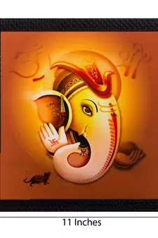 Lord Ganesha Matt Textured UV Art Painting