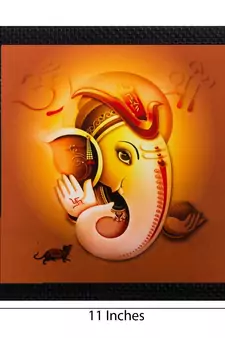 Lord Ganesha Matt Textured UV Art Painting