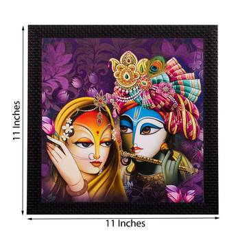 Radha Krishna Matt Textured UV Art Painting 2
