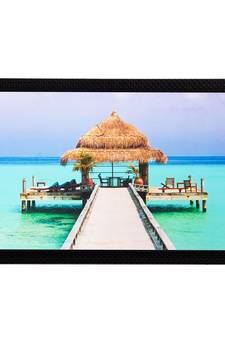 Beautiful Inside Sea Hut Matt Textured UV Art Painting