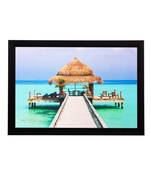 Beautiful Inside Sea Hut Matt Textured UV Art Painting