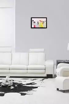 Public Cue Matt Textured UV Art Painting