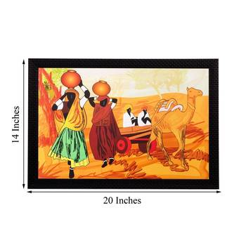 Village View Matt Textured UV Art Painting 3