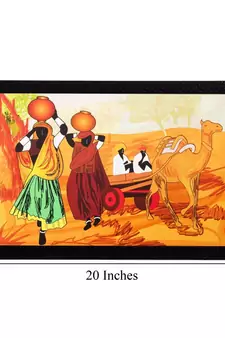 Village View Matt Textured UV Art Painting