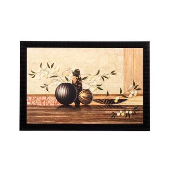 Black- Brown pots Matt Textured UV Art Painting 1