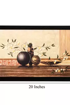 Black- Brown pots Matt Textured UV Art Painting